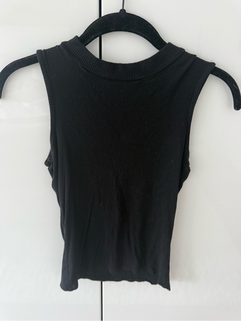 Black high neck top